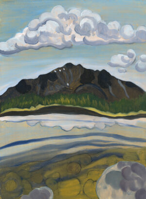 "Mt. Katahdin over Jo Mary Lake"
