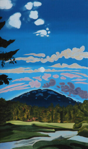 "Moonrise over Somesville, MDI"